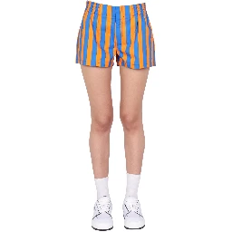 STRIPED PATTERN SHORTS