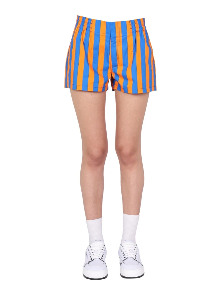 STRIPED PATTERN SHORTS