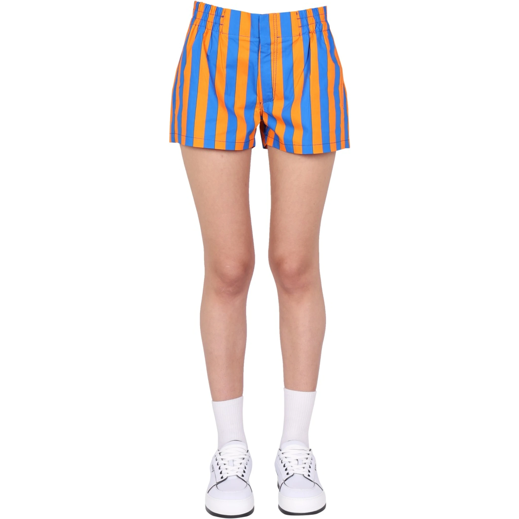 STRIPED PATTERN SHORTS