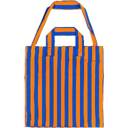 SHOPPER BAG WITH STRIPED PATTERN