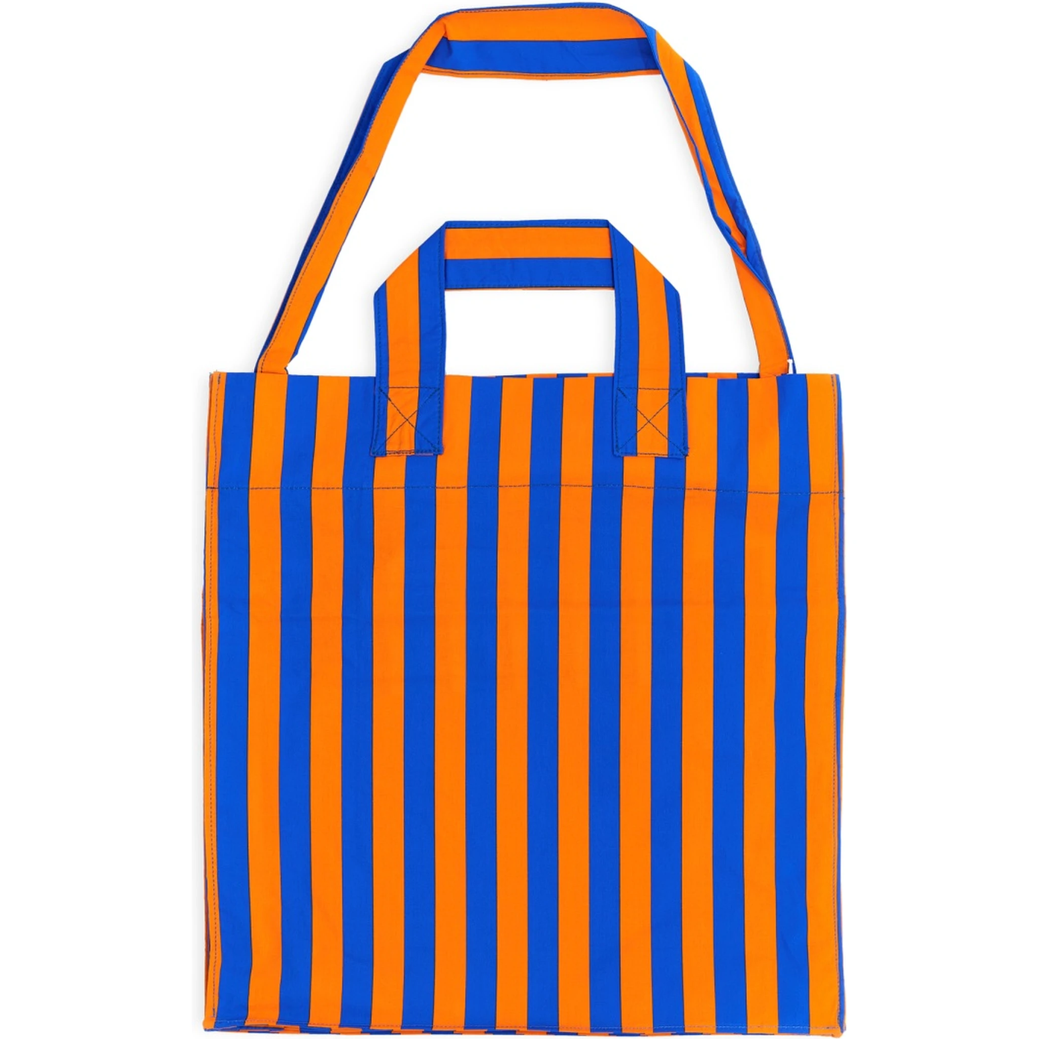 SHOPPER BAG WITH STRIPED PATTERN