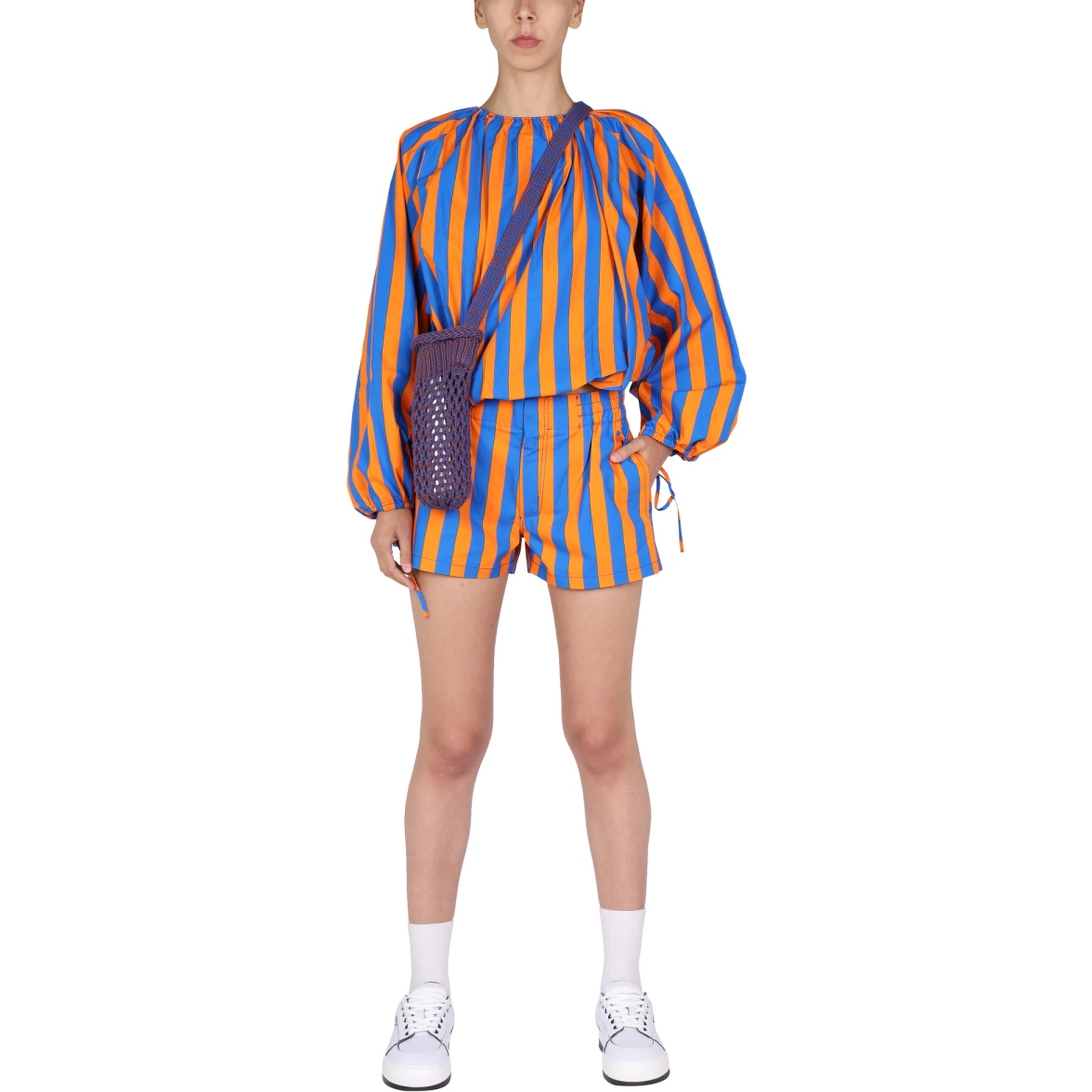 STRIPED PATTERN SHORTS