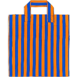 SHOPPER BAG WITH STRIPED PATTERN