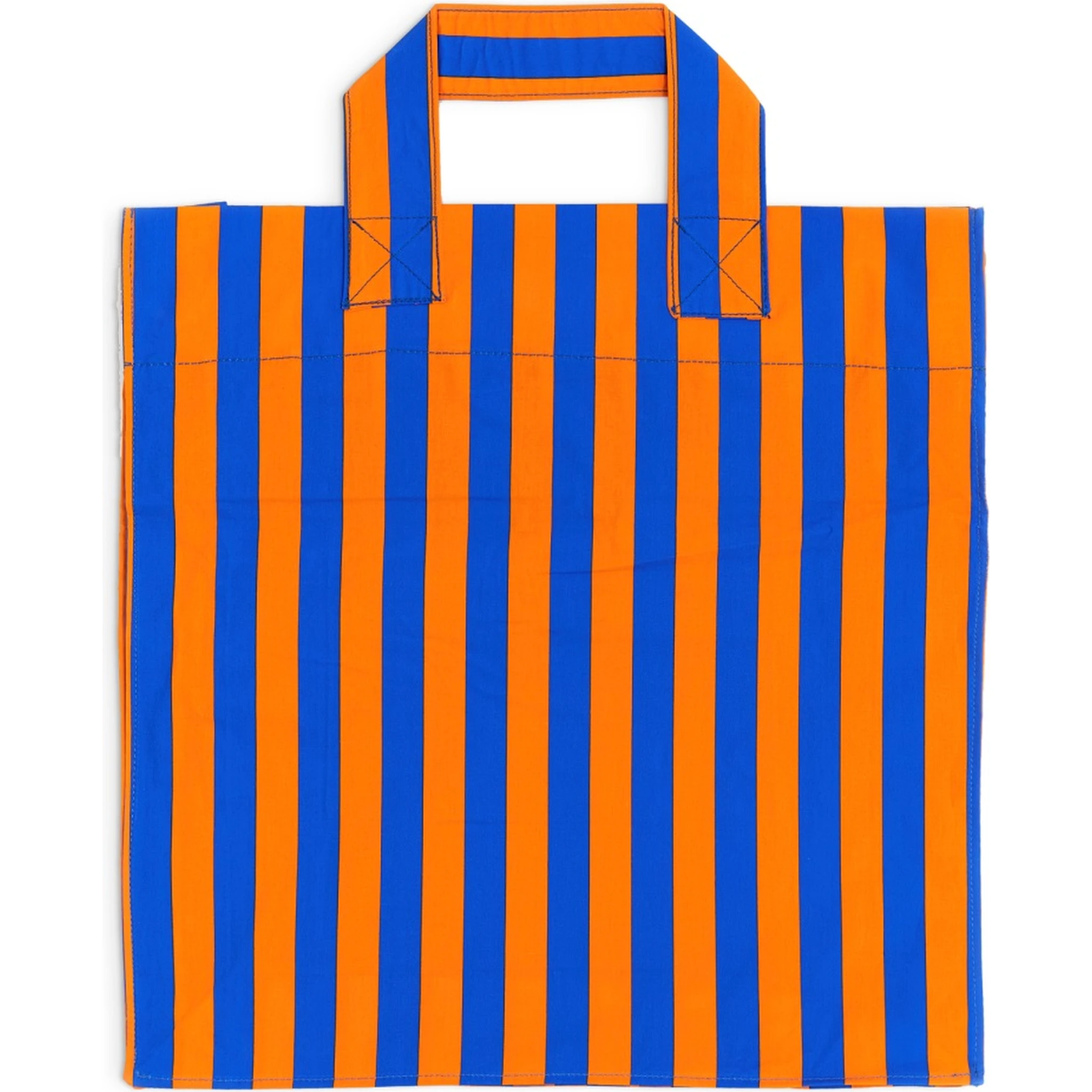 SHOPPER BAG WITH STRIPED PATTERN