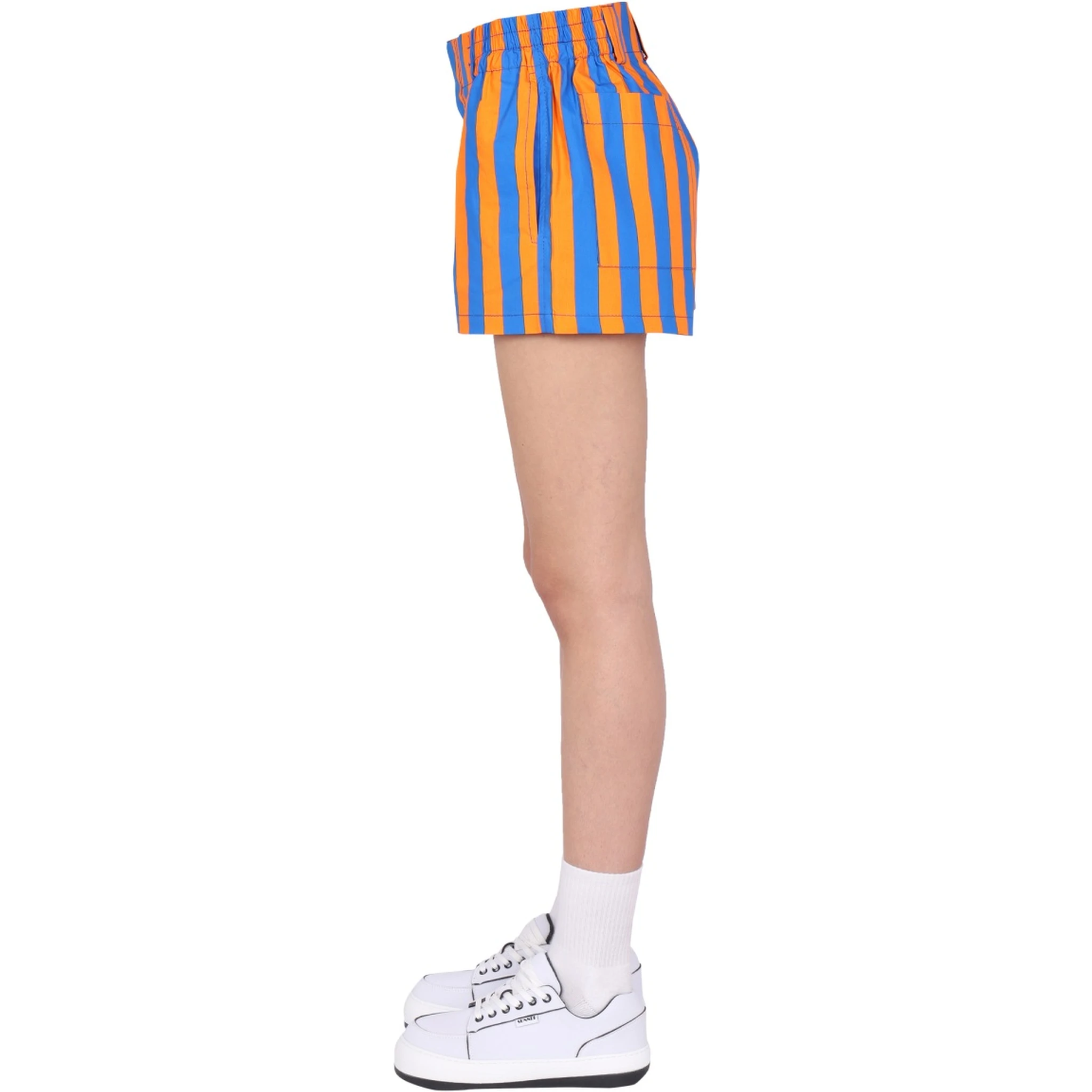 STRIPED PATTERN SHORTS