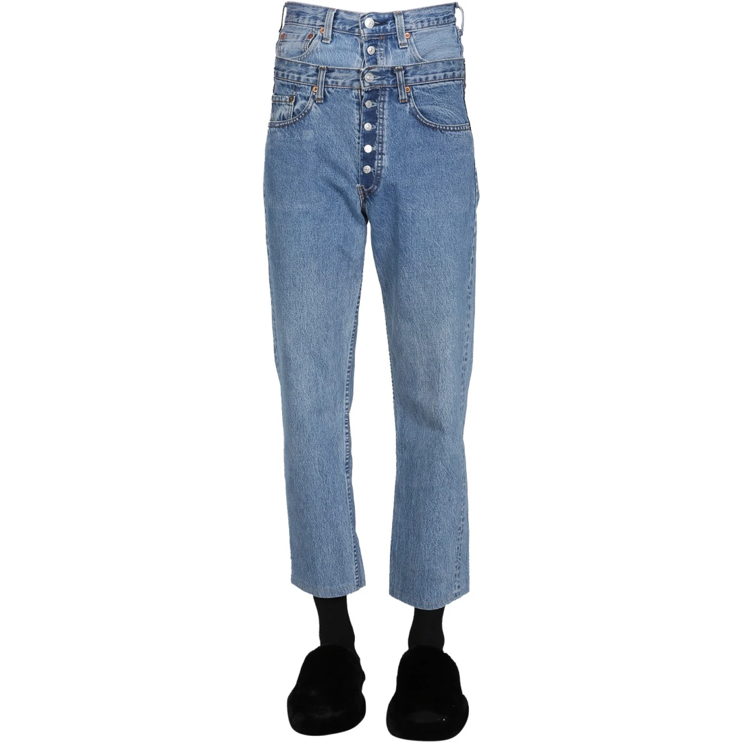 DOUBLE WAIST JEANS