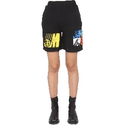 BERMUDA WITH LOGO PRINT