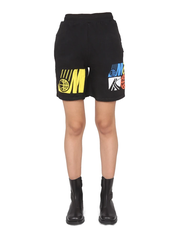 BERMUDA WITH LOGO PRINT