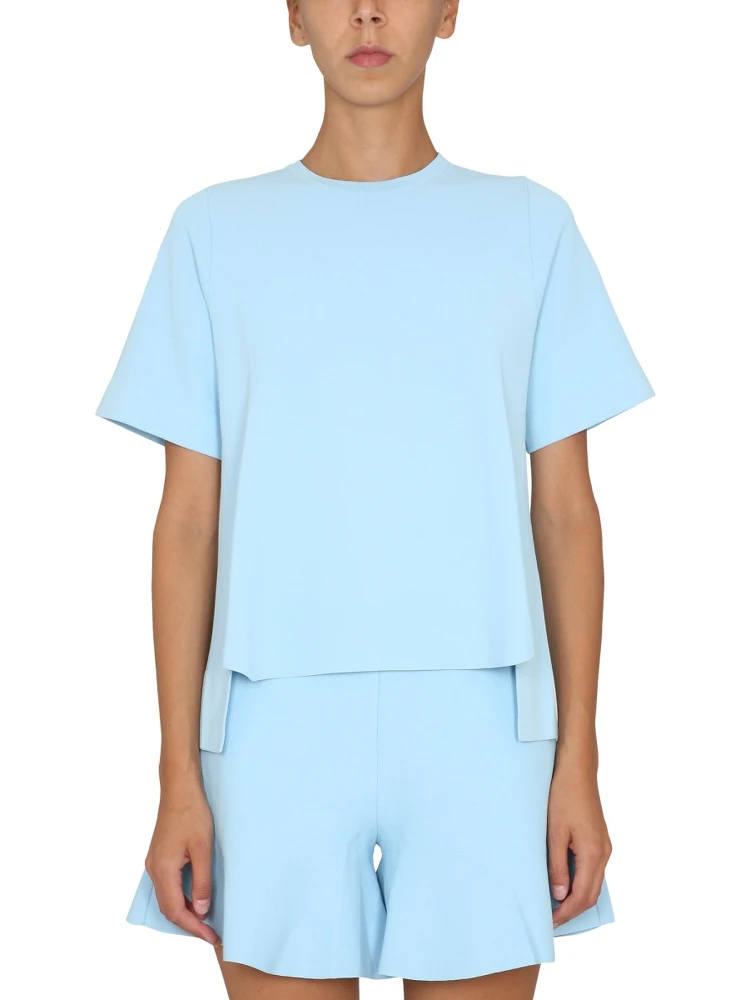T-SHIRT WITH ASYMMETRICAL HEMLINE