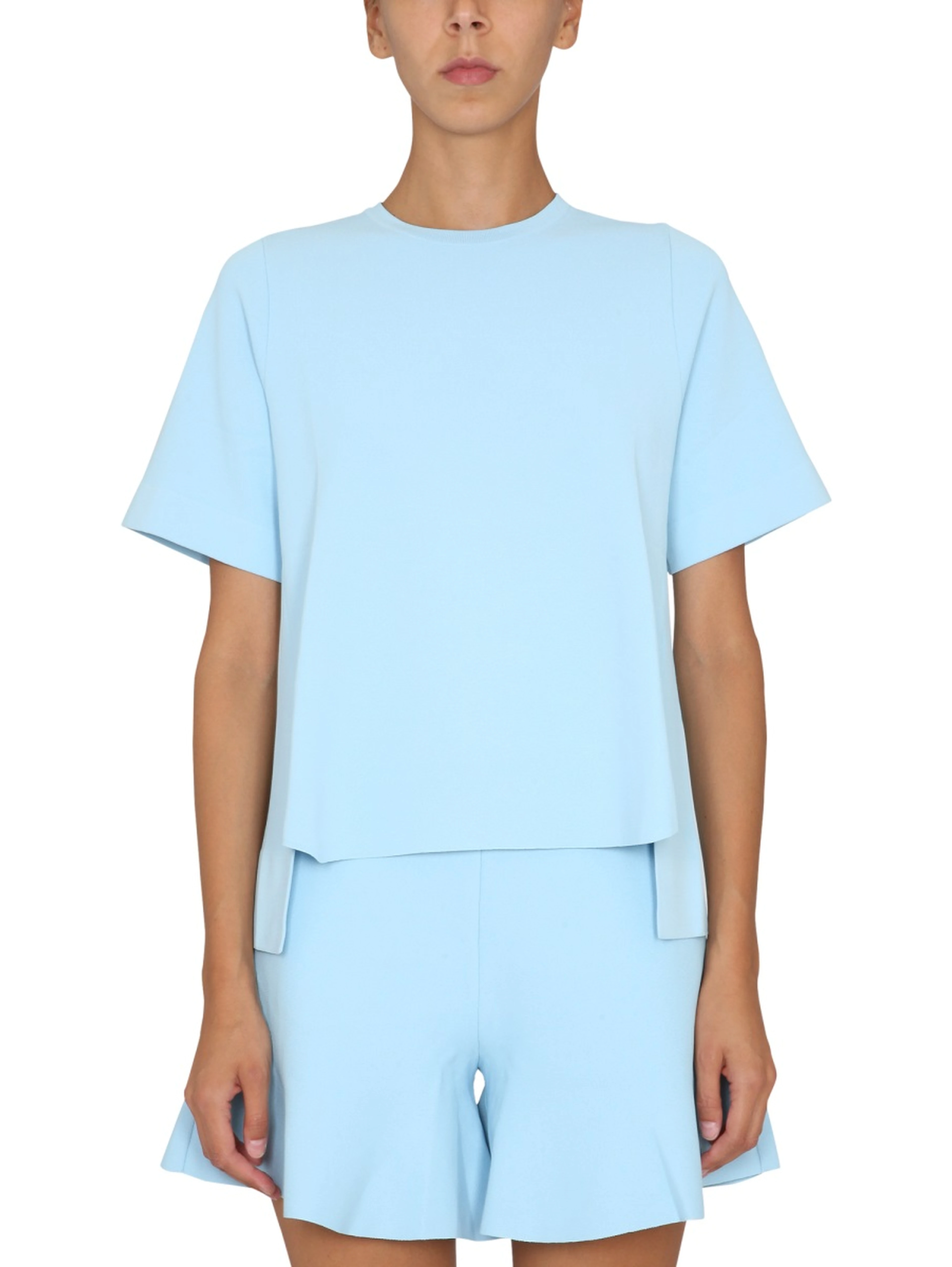 T-SHIRT WITH ASYMMETRICAL HEMLINE