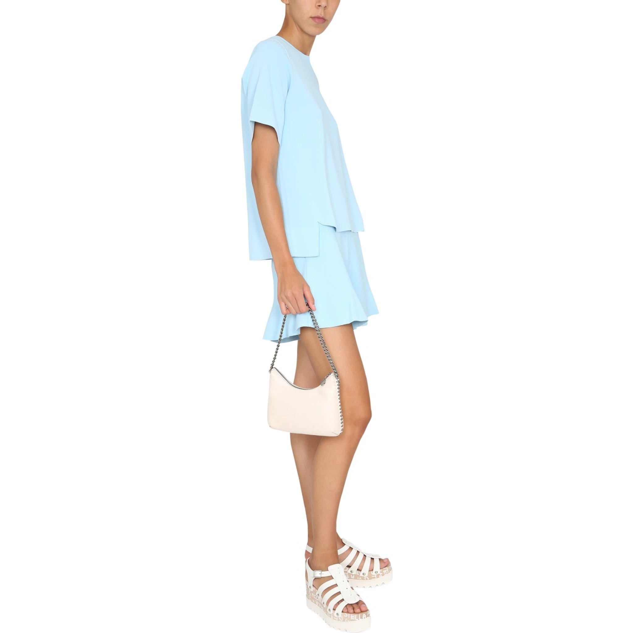 T-SHIRT WITH ASYMMETRICAL HEMLINE