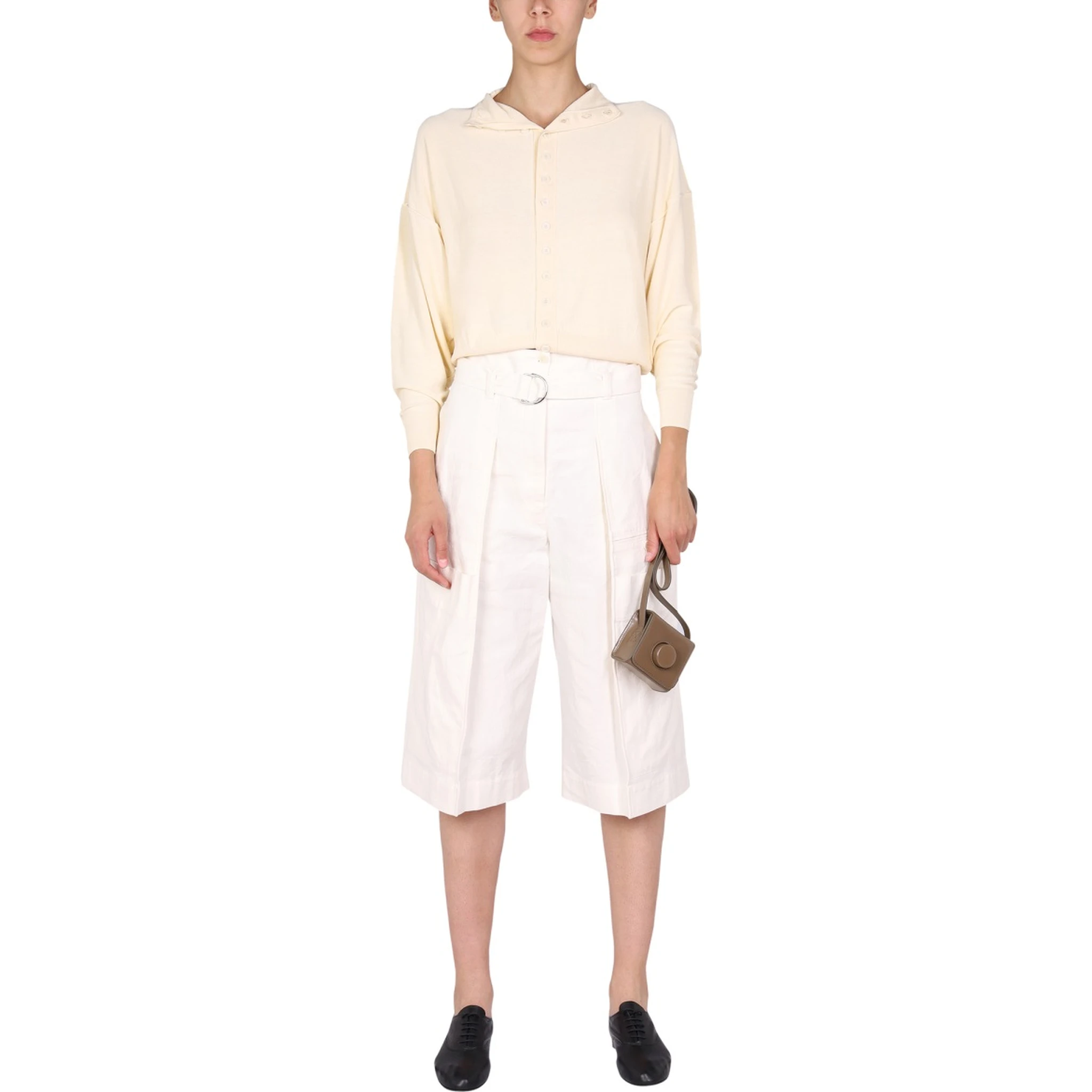 BELTED BERMUDA SHORTS