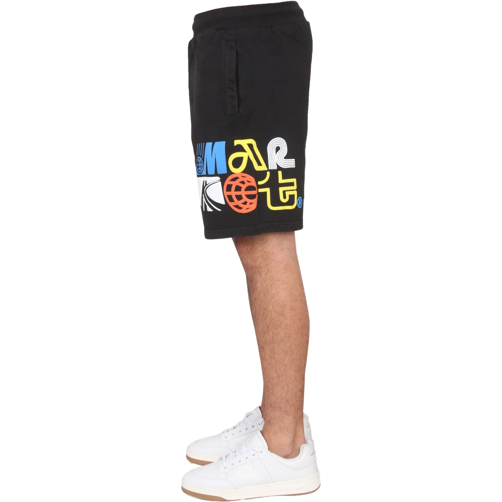 BERMUDA WITH LOGO PRINT