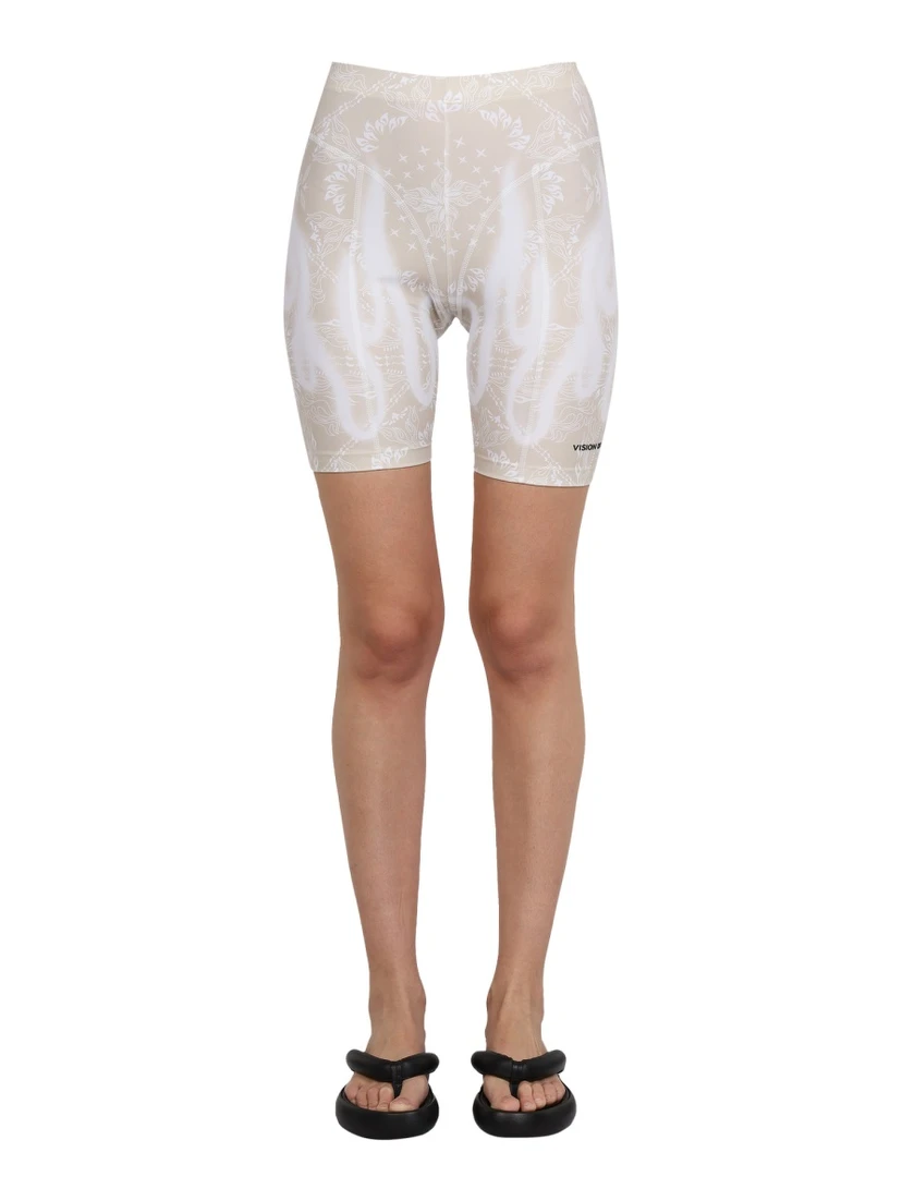 PAISLEY PATTERN CYCLIST BERMUDA