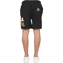 BERMUDA WITH LOGO PRINT