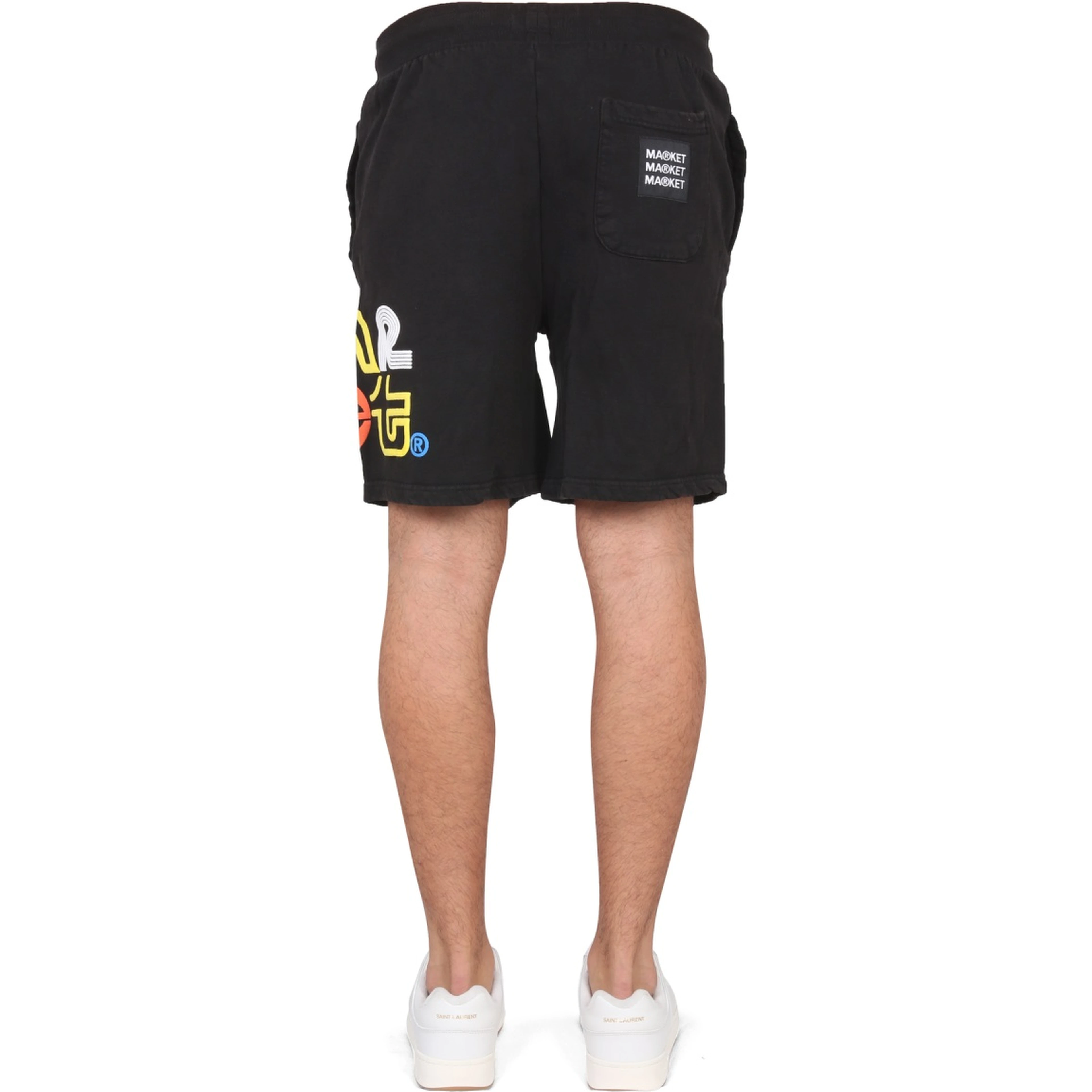 BERMUDA WITH LOGO PRINT