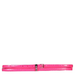 DOUBLE BELT WITH SKULL AND PAVÈ