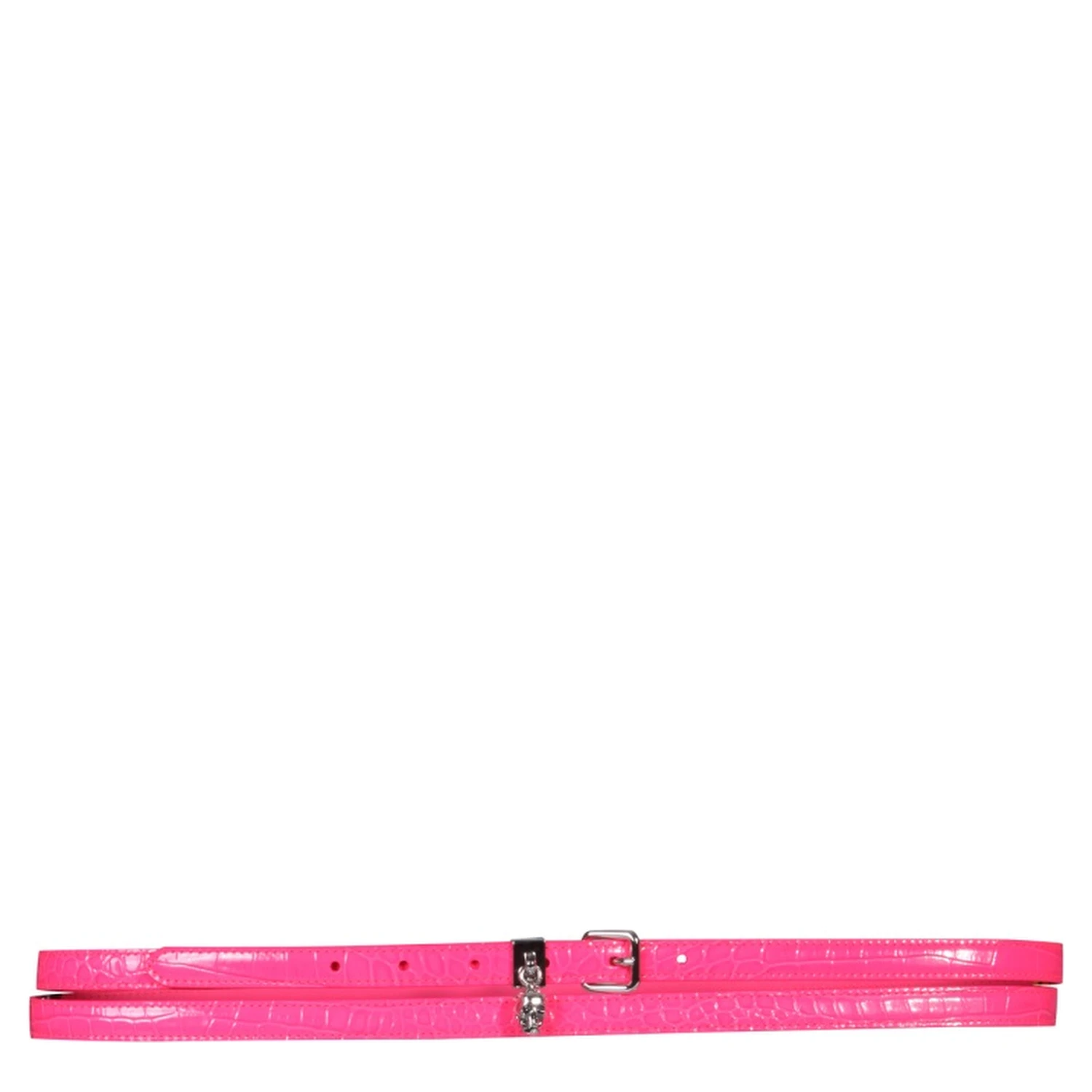 DOUBLE BELT WITH SKULL AND PAVÈ