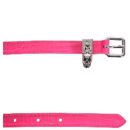 DOUBLE BELT WITH SKULL AND PAVÈ