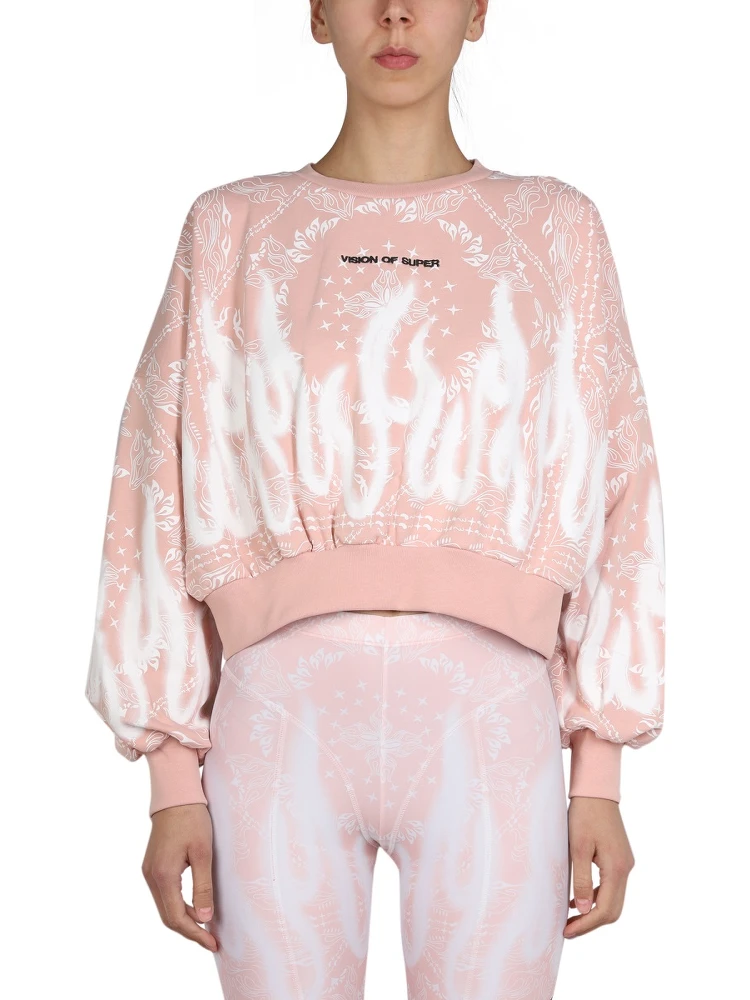PAISLEY PATTERN SWEATSHIRT
