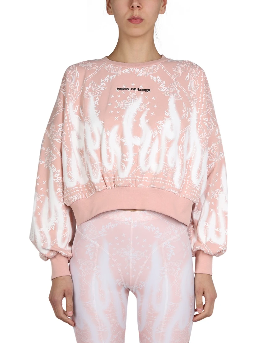 PAISLEY PATTERN SWEATSHIRT