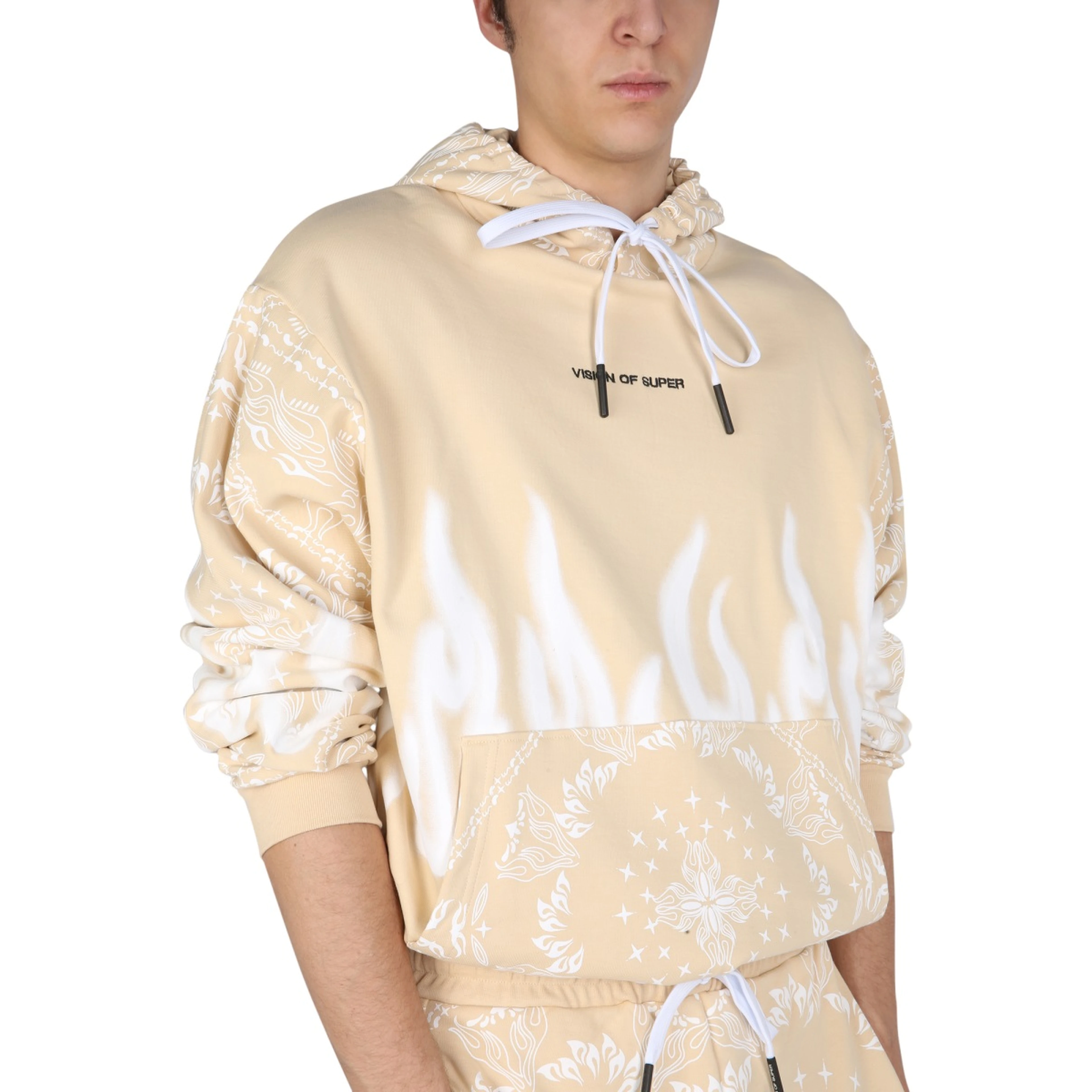 SWEATSHIRT WITH PAISLEY PATTERN