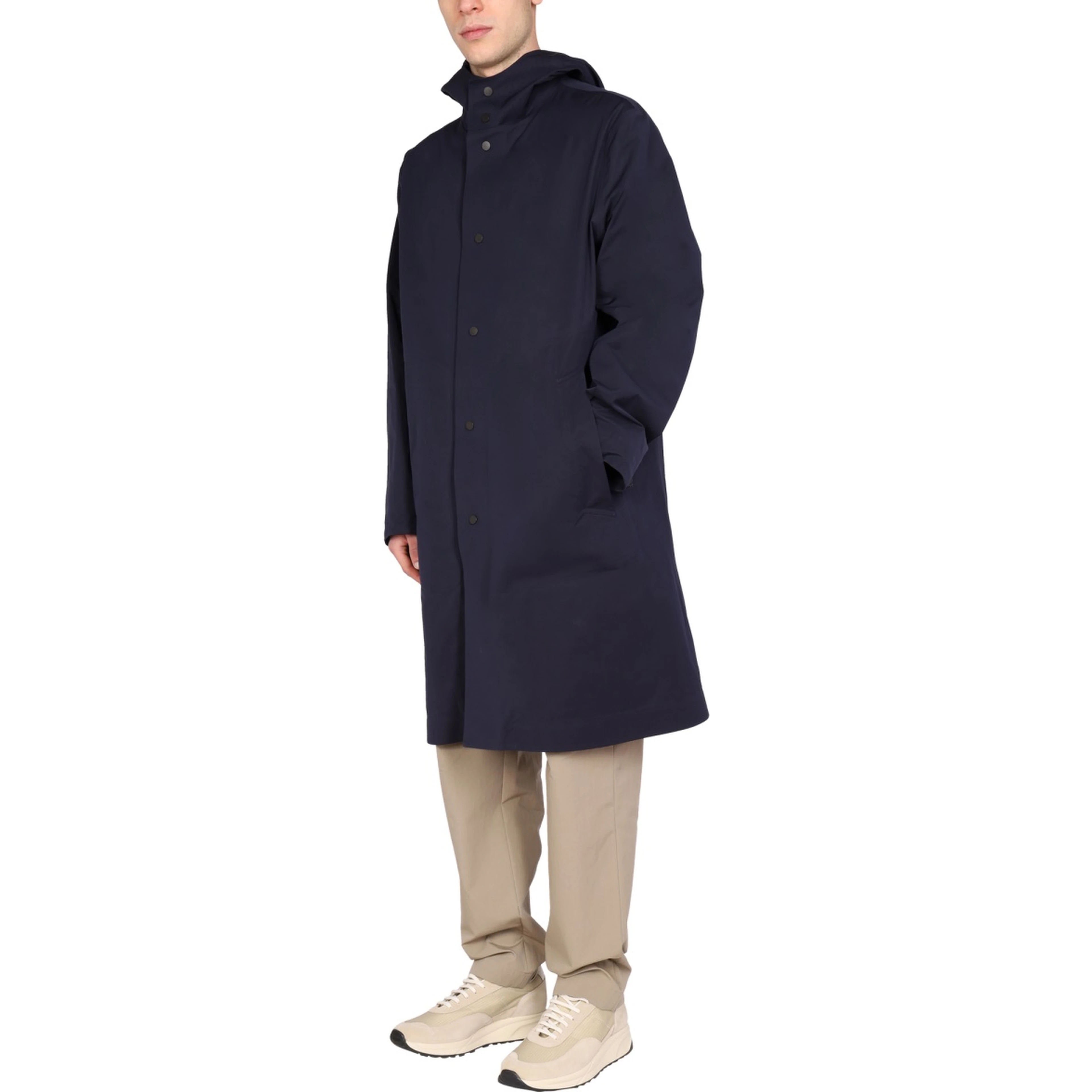HOODED TRENCH COAT