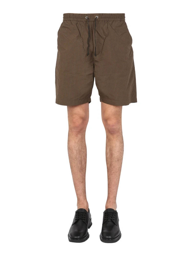 BERMUDA WITH CHECK PATTERN