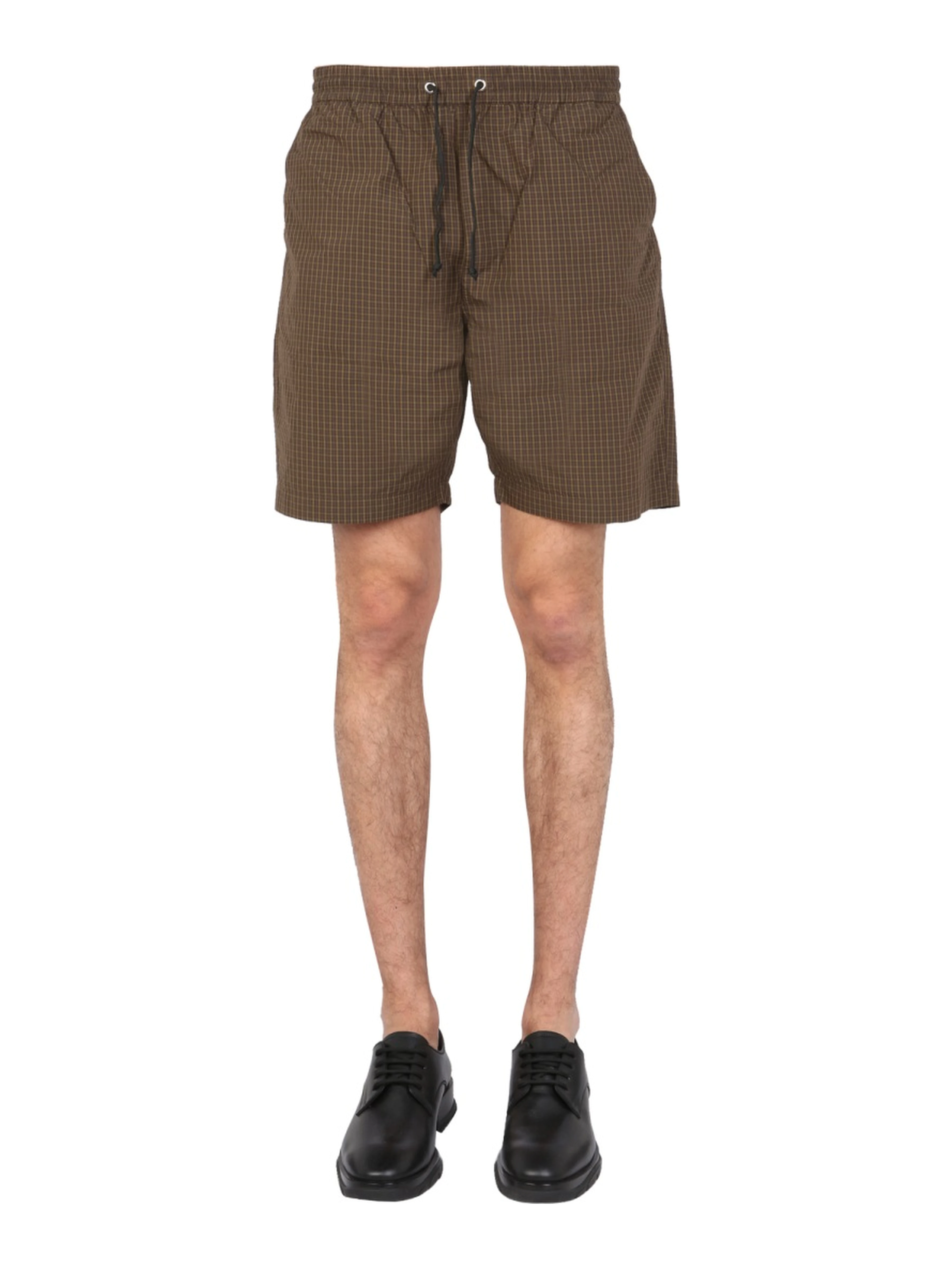 BERMUDA WITH CHECK PATTERN