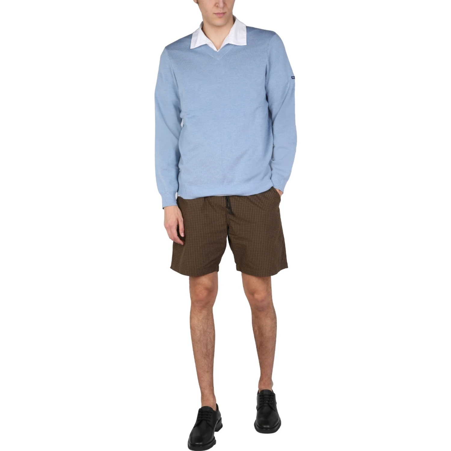 BERMUDA WITH CHECK PATTERN