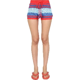 STRIPED PATTERN SHORTS