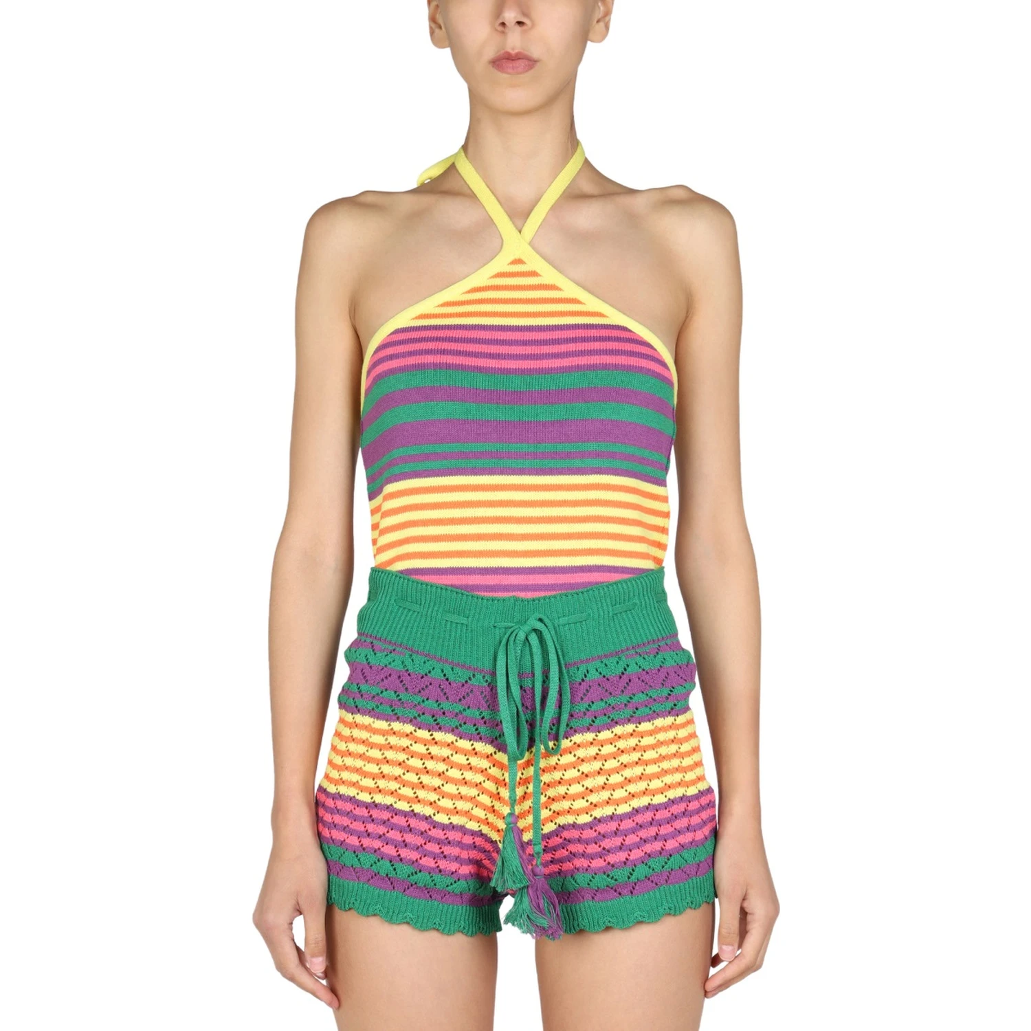 STRIPED PATTERN TOP