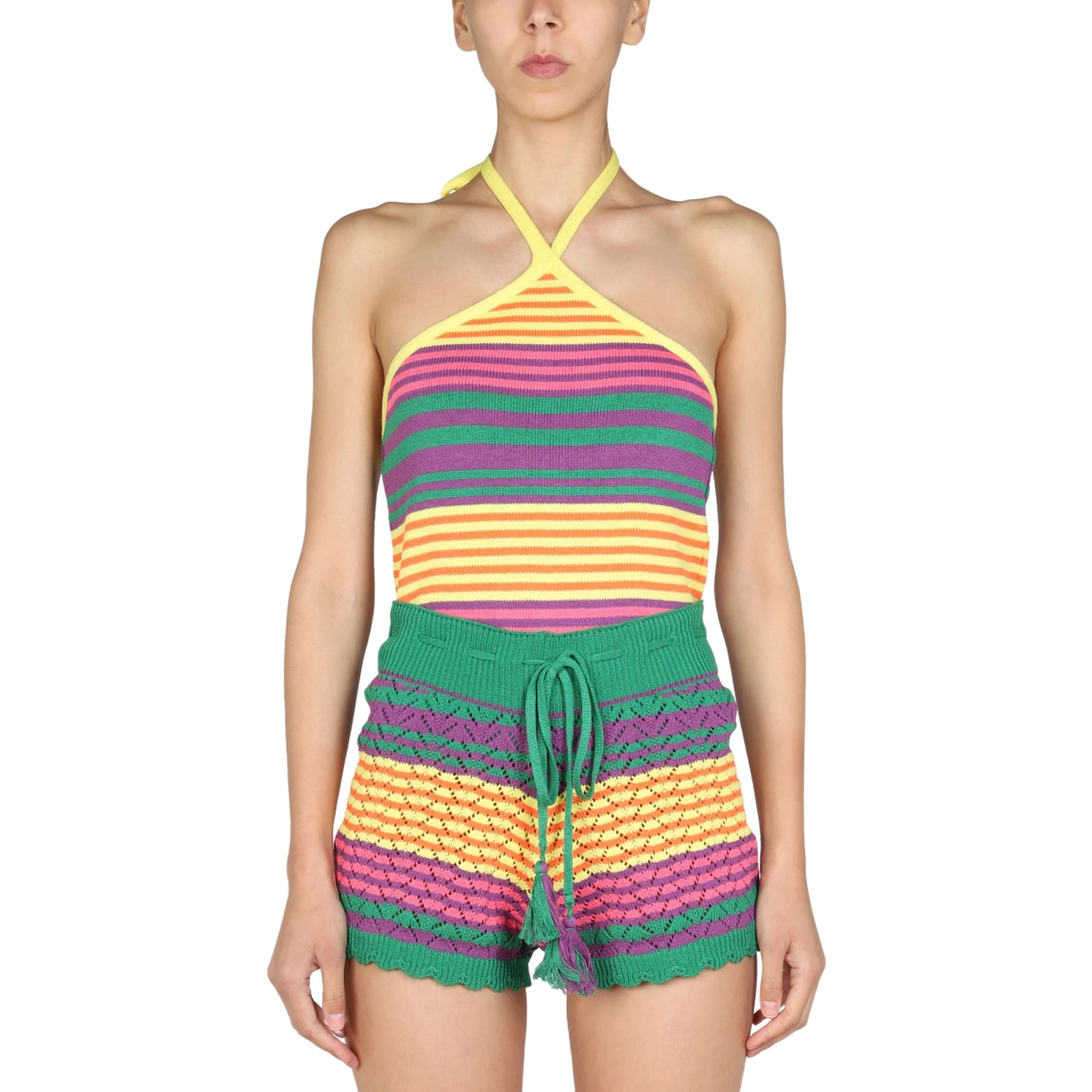 STRIPED PATTERN TOP
