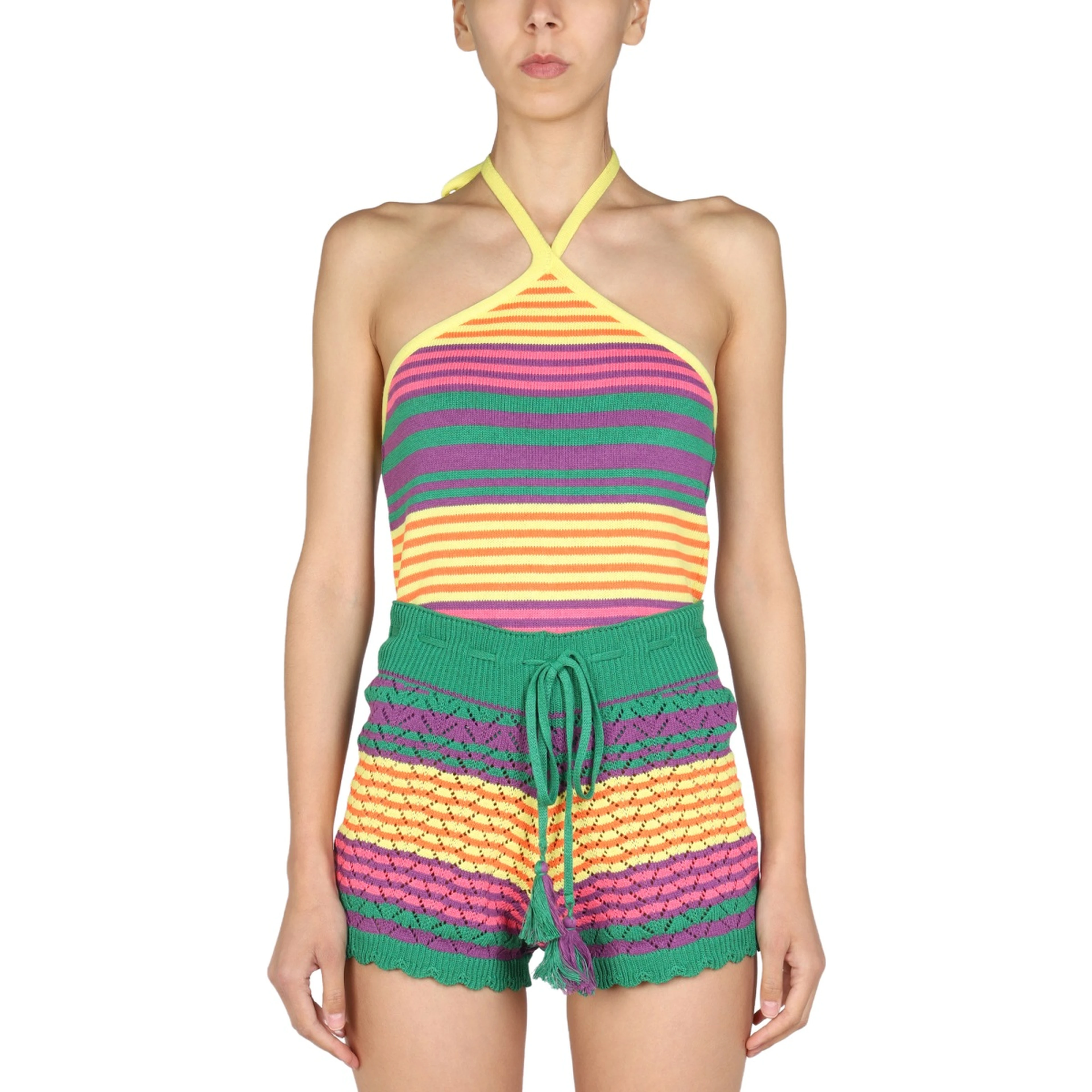 STRIPED PATTERN TOP