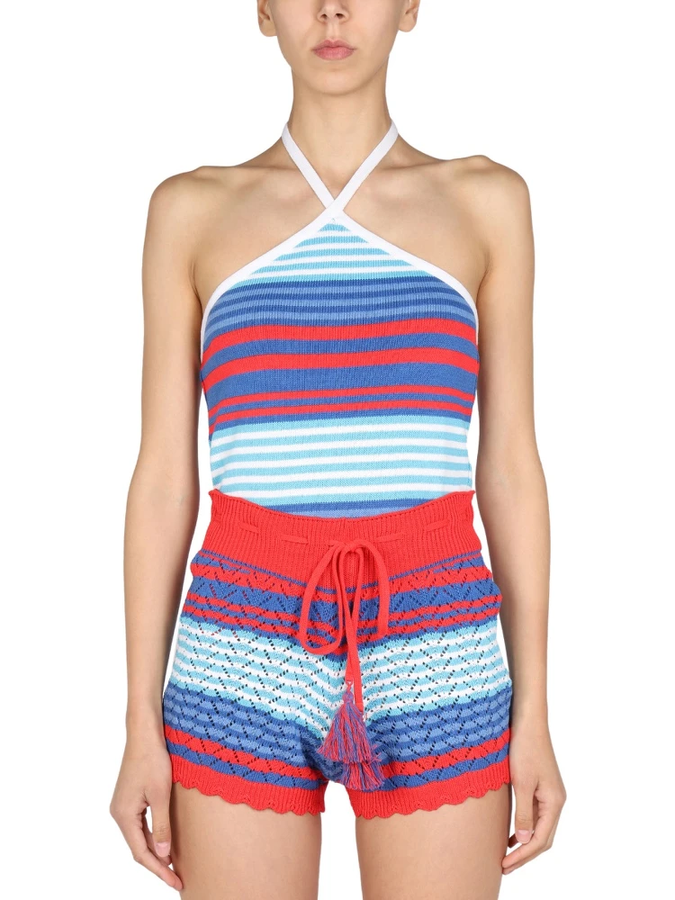 STRIPED PATTERN TOP