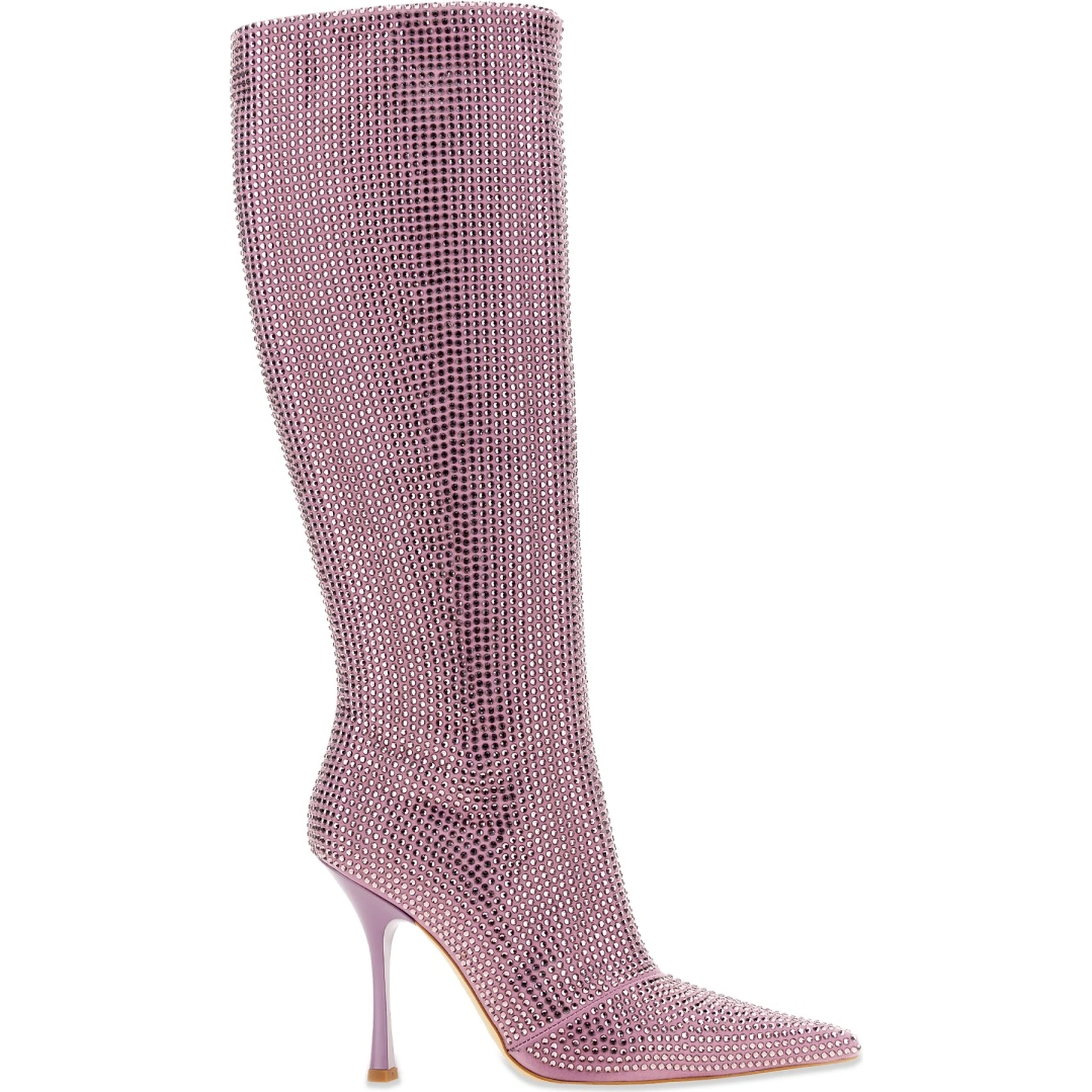 HIGH BOOT WITH RHINESTONES