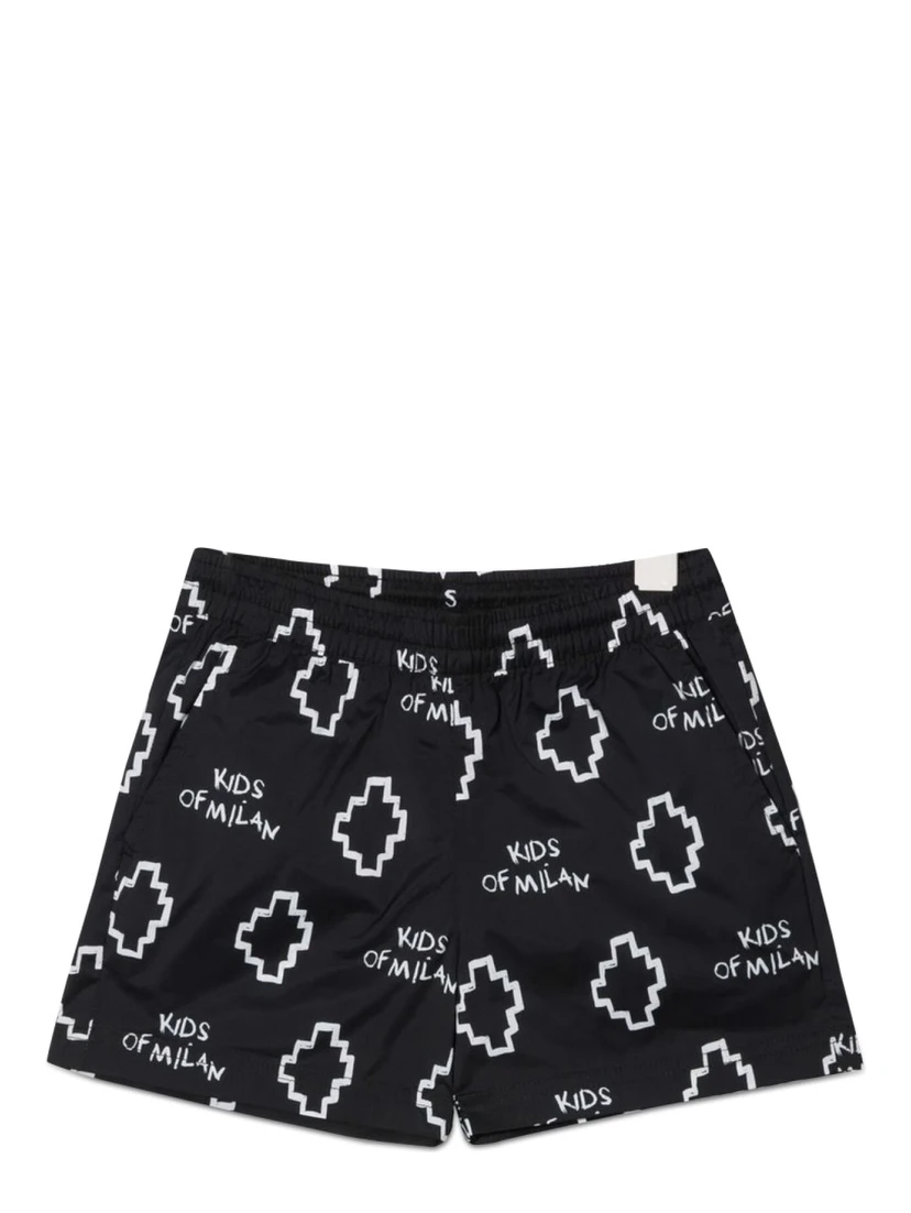 BASIC LOGO AOP BEACHWEAR SHOR