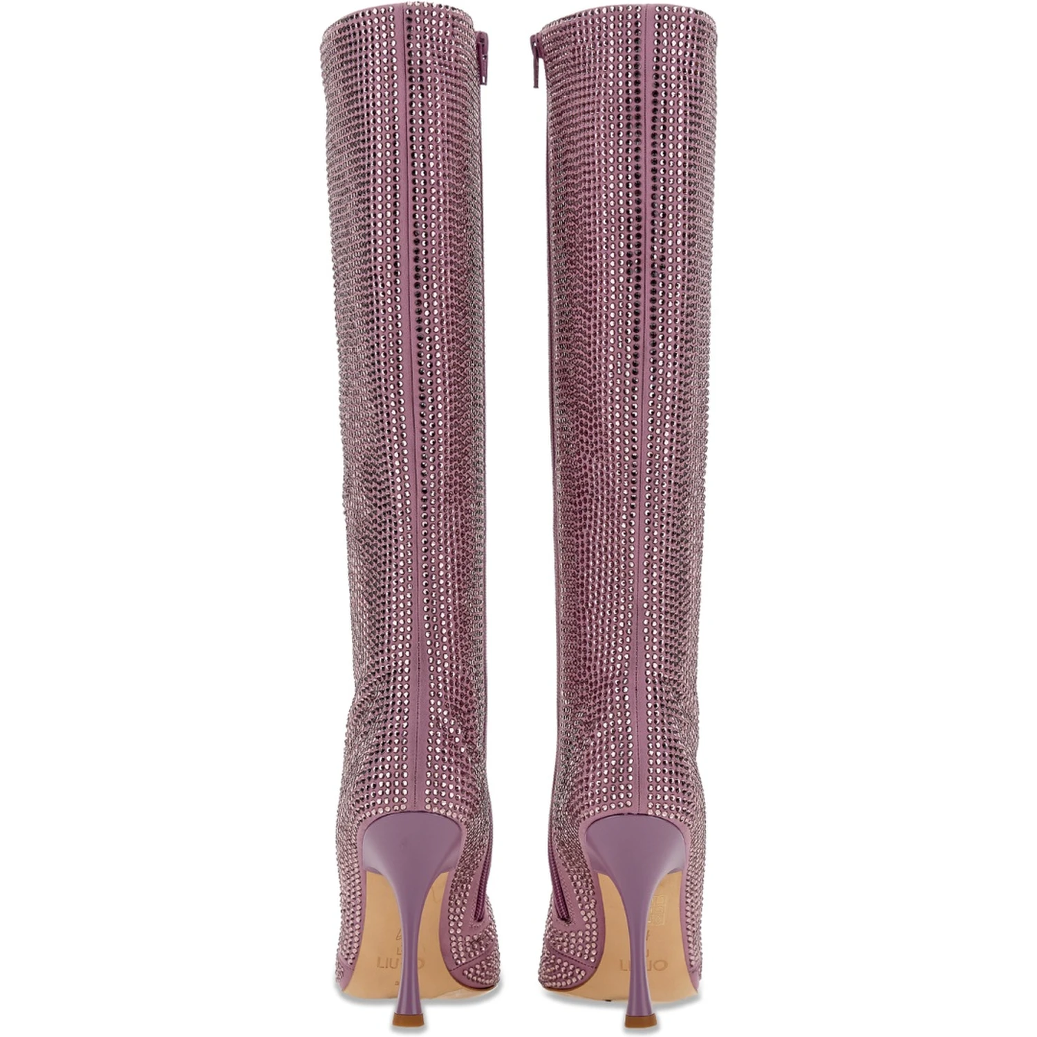 HIGH BOOT WITH RHINESTONES