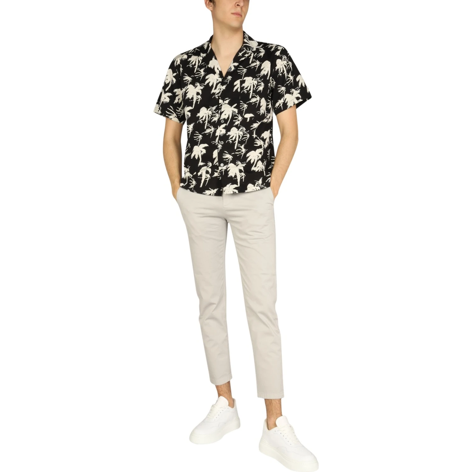 HAWAIIAN LOGO PRINT SHIRT