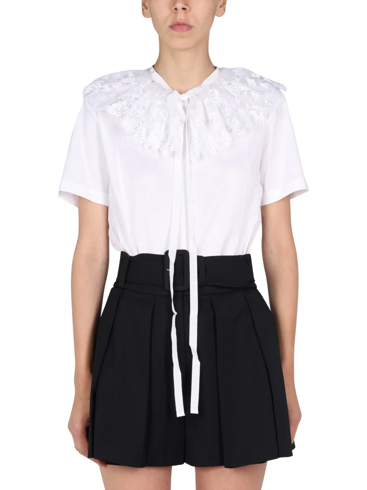 LACE EMBROIDERY T-SHIRT