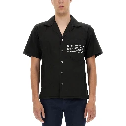 HAWAIIAN SHIRT WITH LOGO PRINT