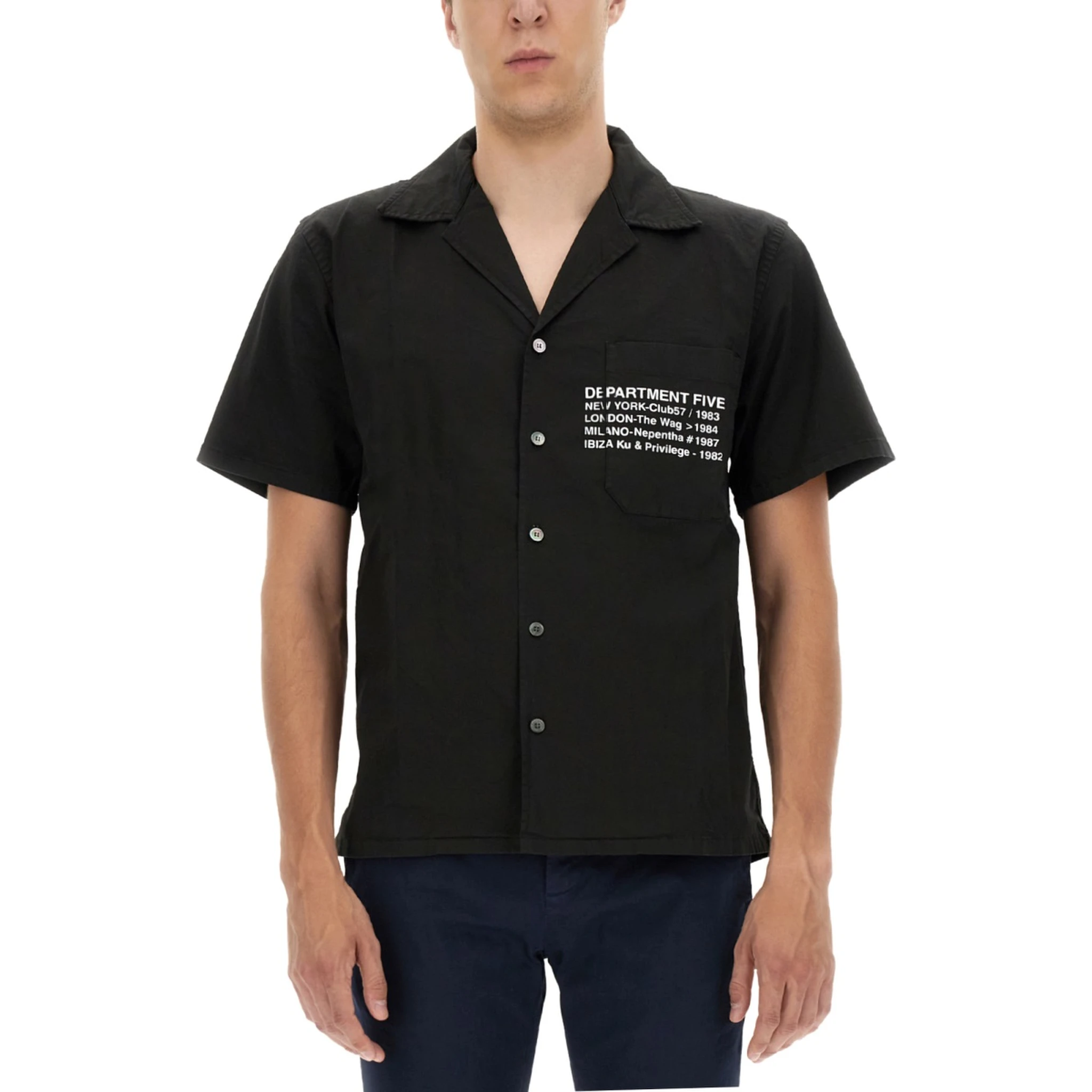 HAWAIIAN SHIRT WITH LOGO PRINT