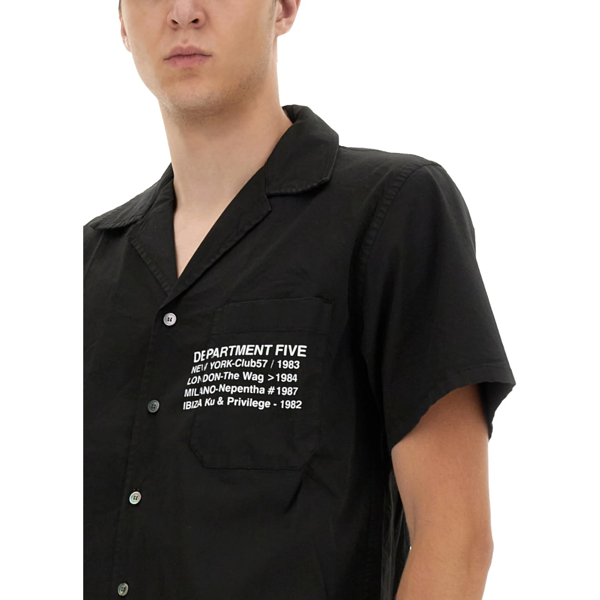 HAWAIIAN SHIRT WITH LOGO PRINT