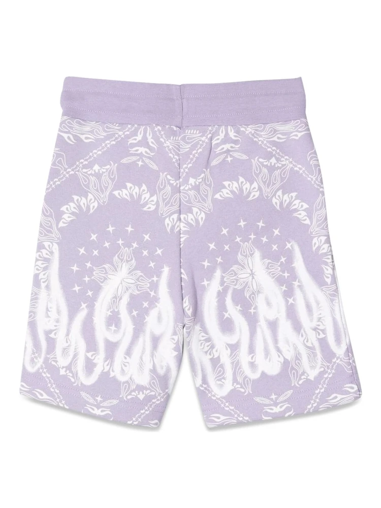 LILAC SHORTS KIDS WITH BANDANA PRINT alternative