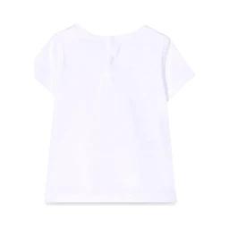 T-SHIRT M/SHORT WHITE/LILAC