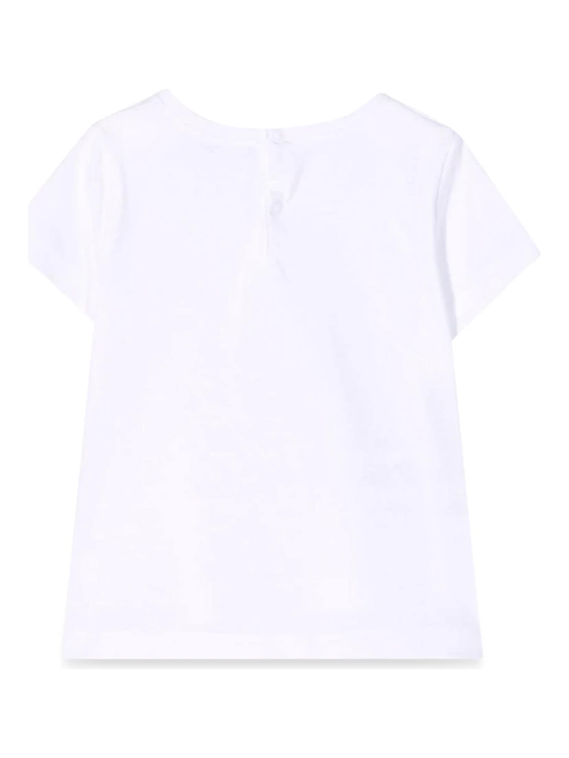 T-SHIRT M/SHORT WHITE/LILAC