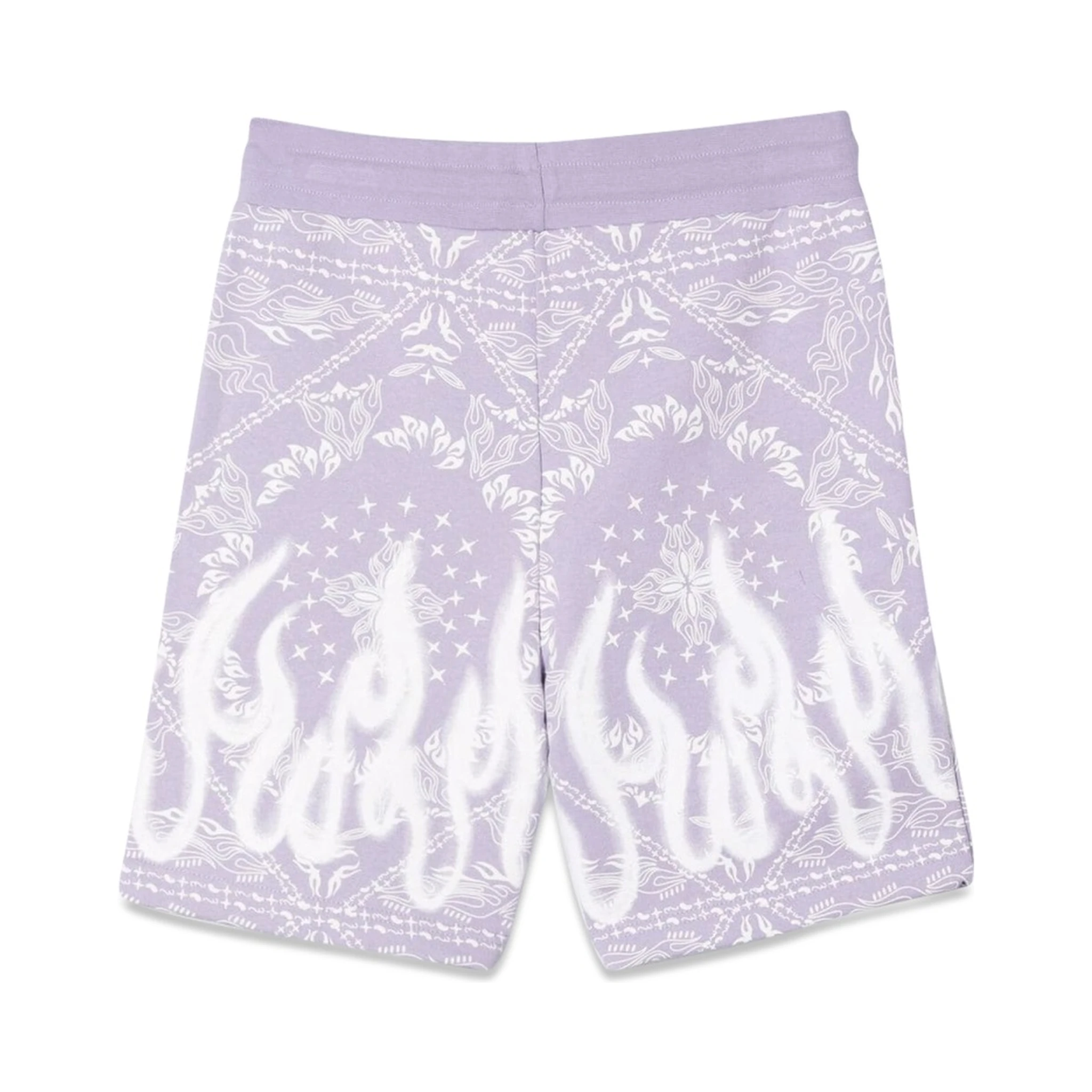 LILAC SHORTS KIDS WITH BANDANA PRINT