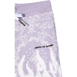 LILAC SHORTS KIDS WITH BANDANA PRINT