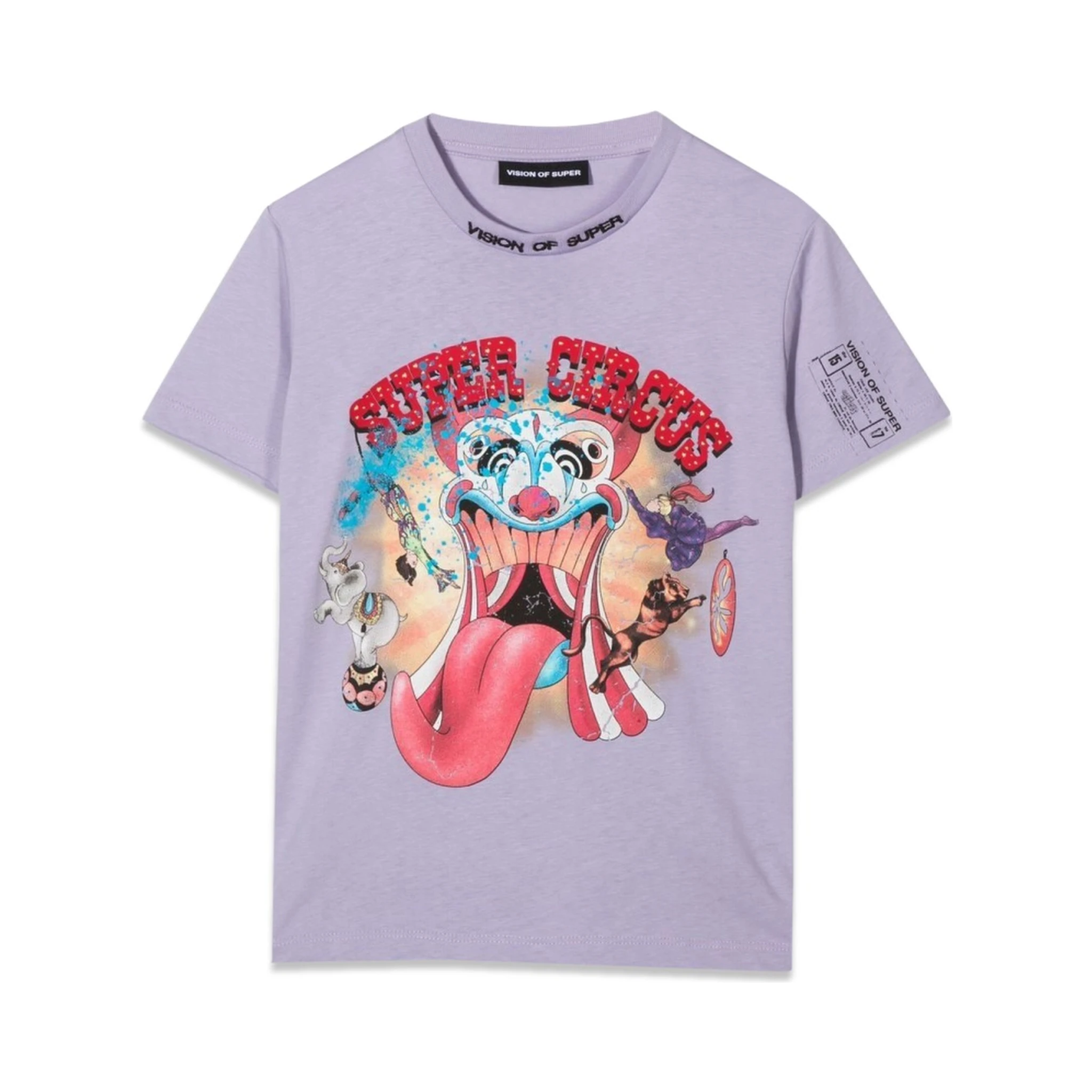 LILAC KIDS T-SHIRT WITH TONGUE PRINT