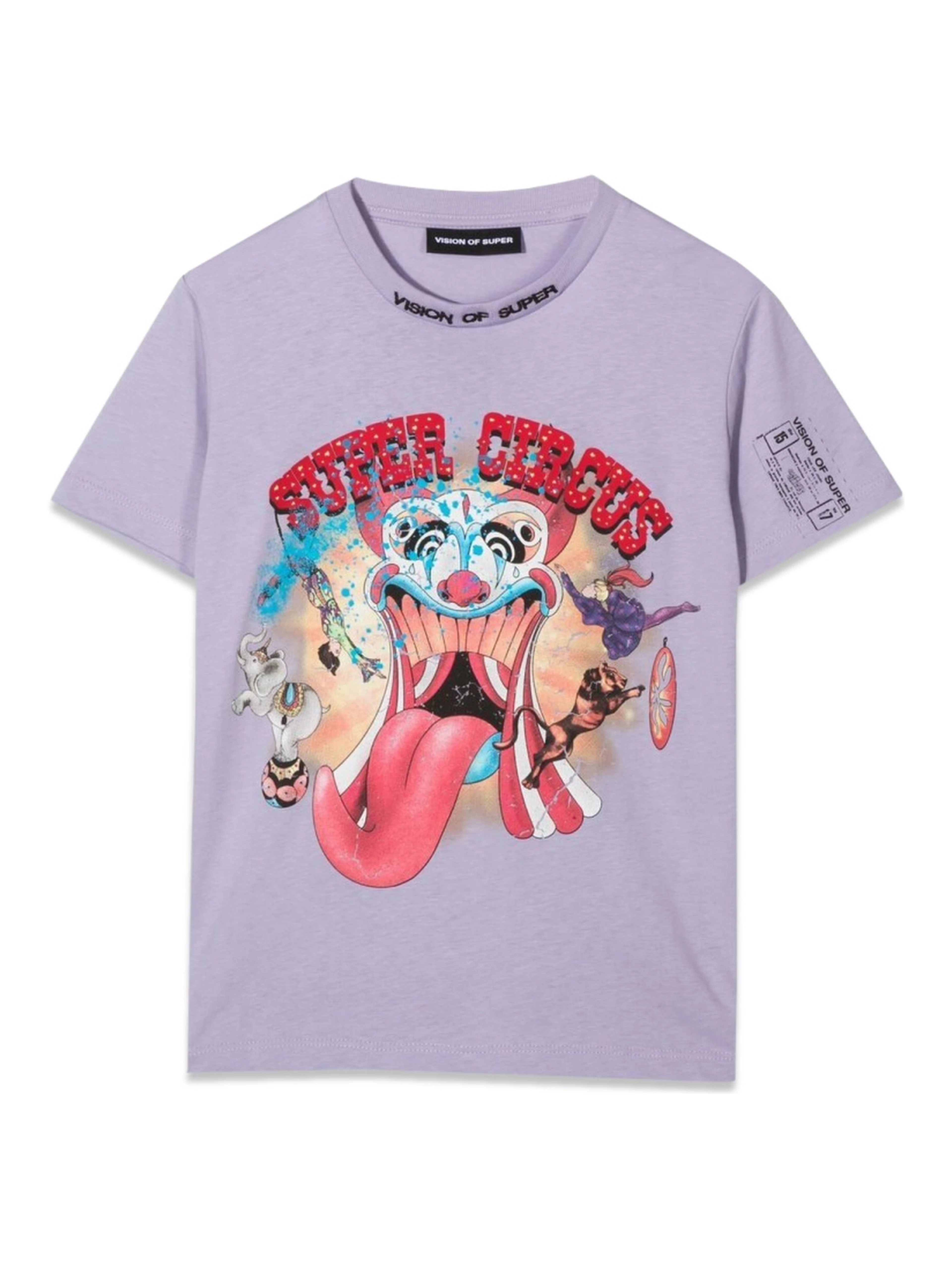 LILAC KIDS T-SHIRT WITH TONGUE PRINT